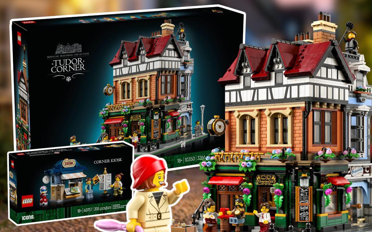 LEGO Icons 10350 Tudor Corner Modular Building 2025 revealed