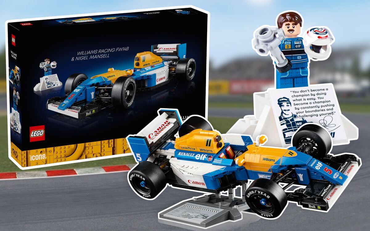 LEGO Icons 10353 Formula 1 Williams Racing FW14B & Nigel Mansell revealed