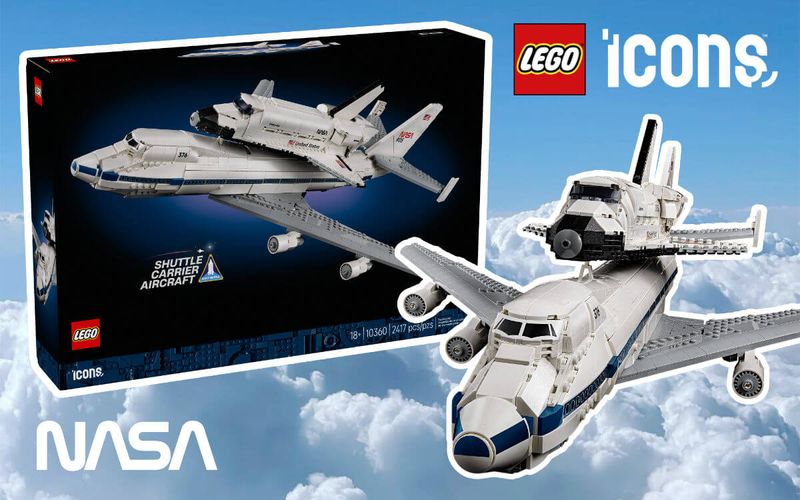 LEGO Icons 10360 NASA Space Shuttle Carrier Aircraft 2025 revealed
