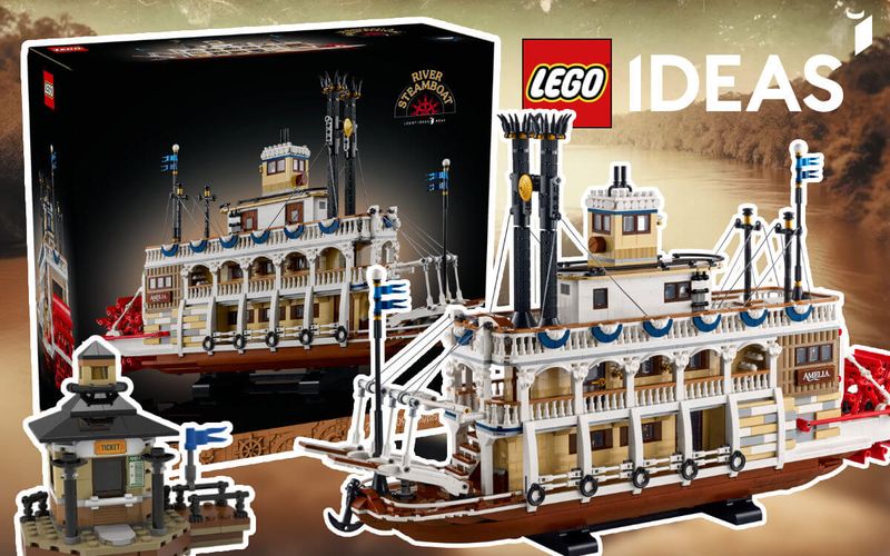 LEGO Ideas 21356 River Steamboat 2025 revealed