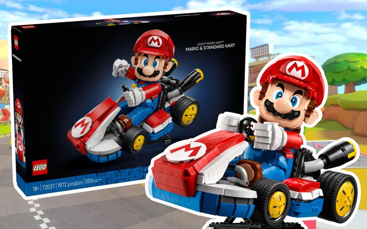 LEGO Super Mario 72037 Mario Kart: Mario & Standard Kart 2025 revealed