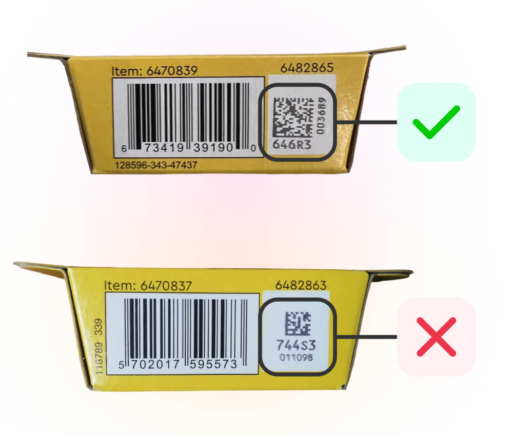 Falconbricks Minifigure Scanner instructions step 2: Check code