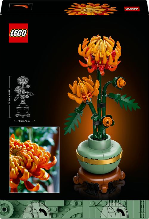 LEGO Icons Botanical Collection 10368 Chrysanthemum box back