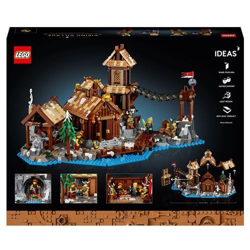 LEGO Ideas 21343 Viking Village box back