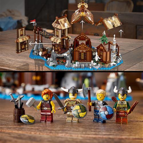 LEGO Ideas 21343 Viking Village features and figures