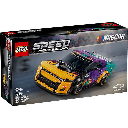 LEGO Speed Champions 76935 NASCAR Next Gen Chevrolet Camaro ZL1 box