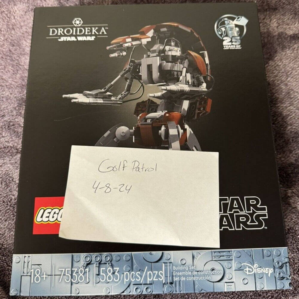 LEGO Star Wars 75381 Buildable Droideka box front leak