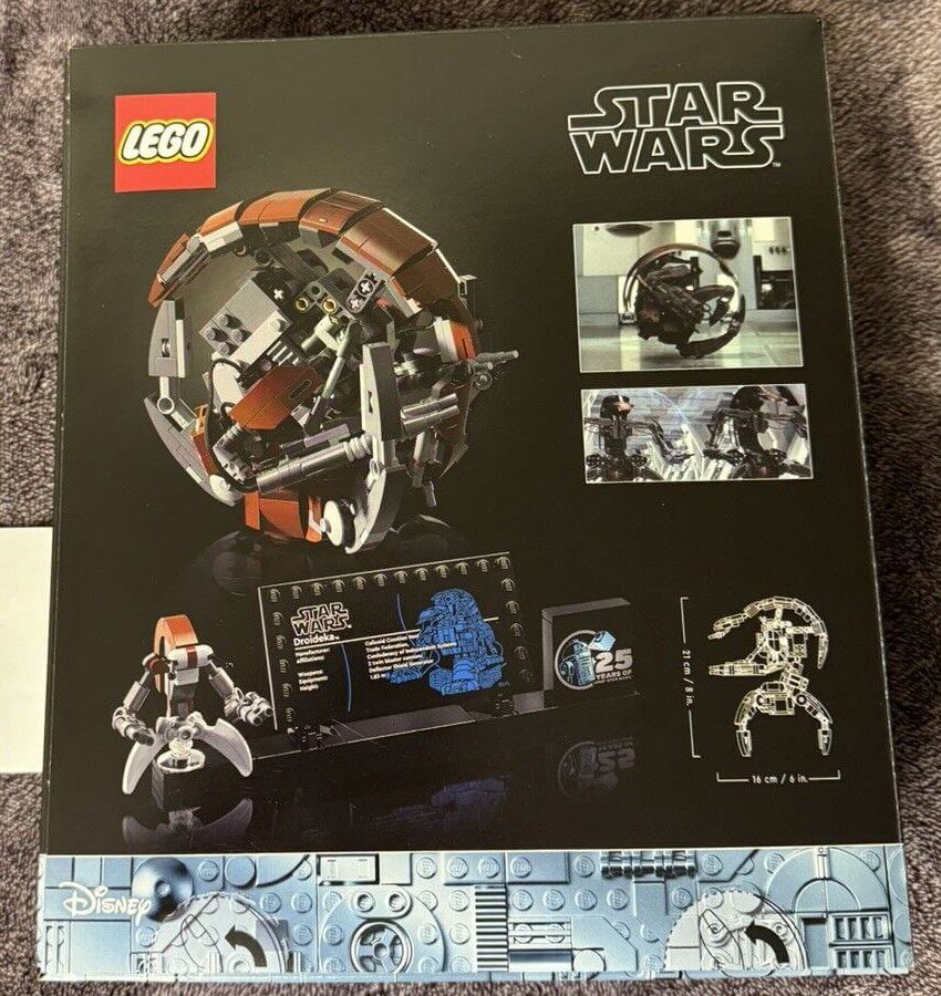 LEGO Star Wars 75381 Buildable Droideka box back leak