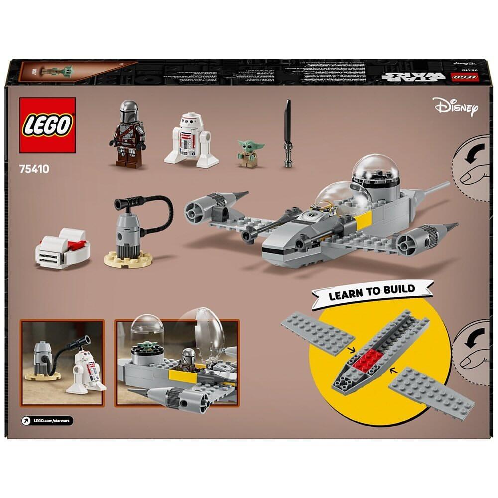 LEGO Star Wars 75410 Mando & Grogu's N-1 Starfighter box back