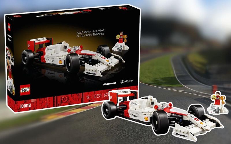 LEGO Icons 10330 Ayrton Senna McLaren MP4/4 Formula 1 car revealed