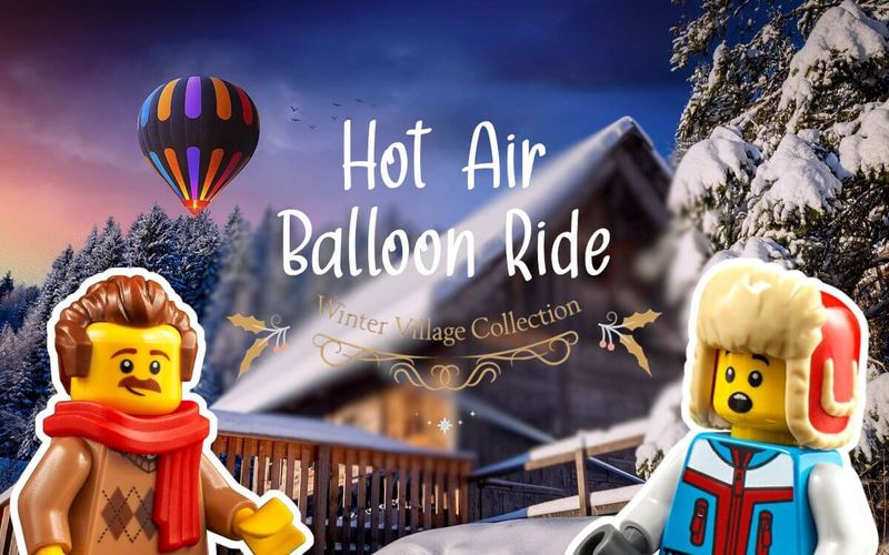 LEGO Icons Winter Village 10339 Hot Air Balloon Ride 2024 preview