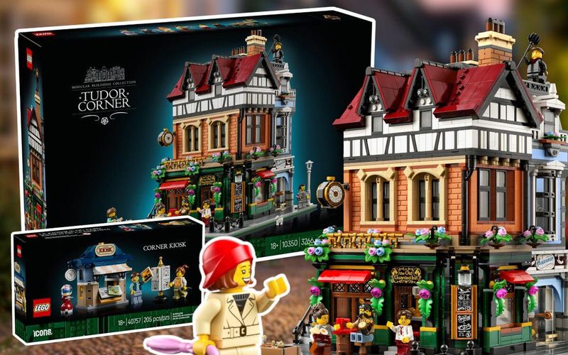 LEGO Icons 10350 Tudor Corner Modular Building 2025 revealed