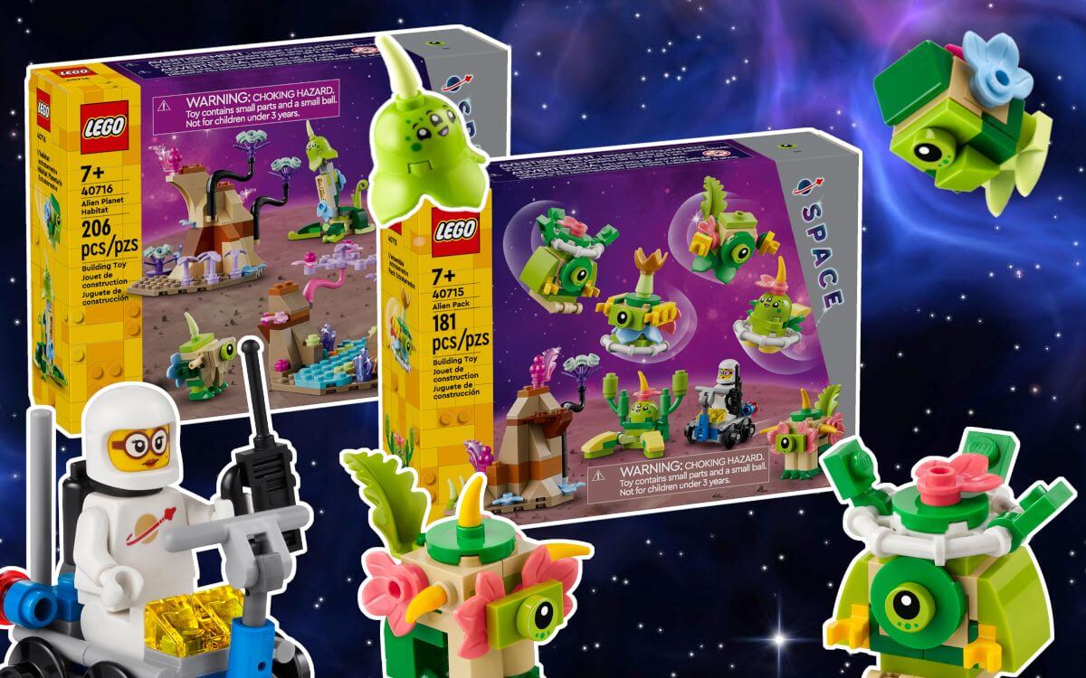 LEGO Space 40715 Alien Pack and 40716 Alien Planet Habitat revealed
