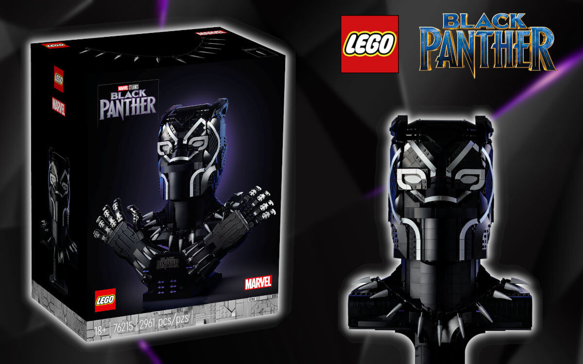 This 2,961-Piece LEGO Black Panther Bust Belongs In Your Collection