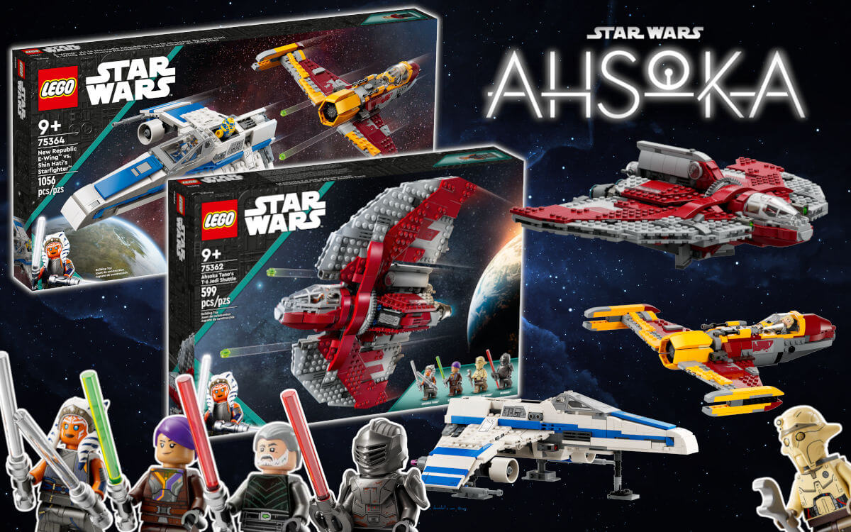 LEGO Star Wars Ahsoka Tano's T-6 Jedi Shuttle & New Republic E-Wing vs. Shin Hati's Starfighter