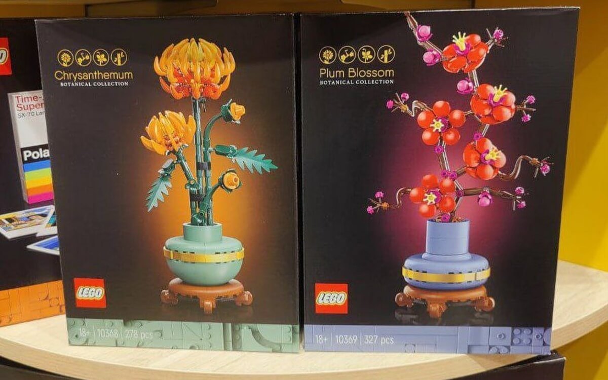 LEGO Botanicals 2024 Chrysanth Plum Blossom First Look   Botanicals 10368 10369 First Look 