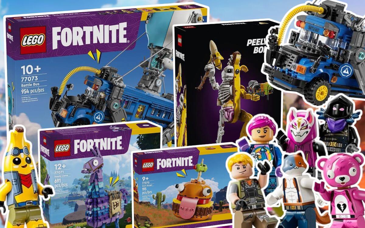 LEGO Fortnite 2024 sets revealed: 77073 Battle Bus, 77072 Peely Bone, 77071 Supply Llama & 77070 Durrr Burger