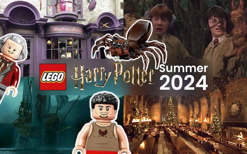 LEGO Harry Potter Summer 2024 sets preview: Durmstrang Ship, Madam Malkins, Great Hall, Mandrake & Aragog