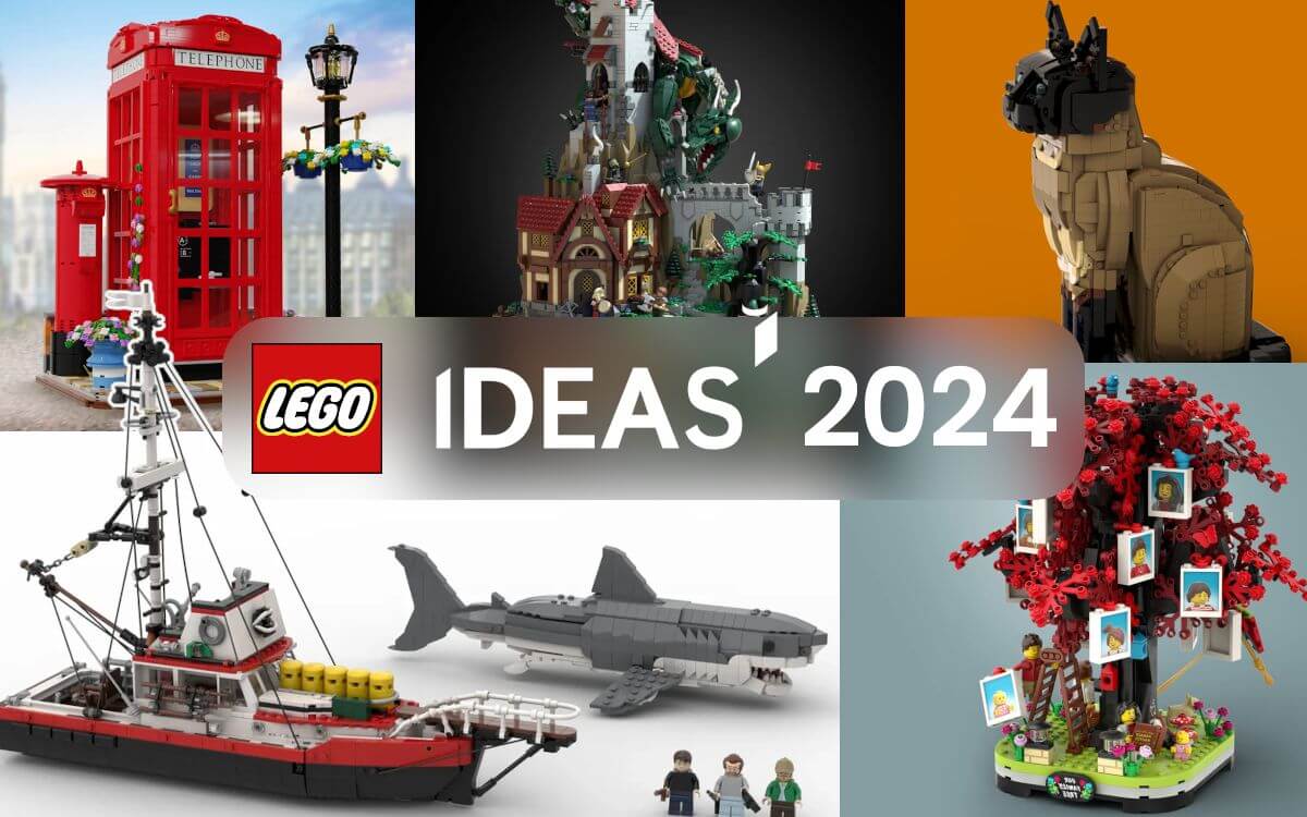 LEGO Ideas 2024 sets: Dungeons & Dragons, Jaws, Red London Telephone Box, Cat & Family Tree