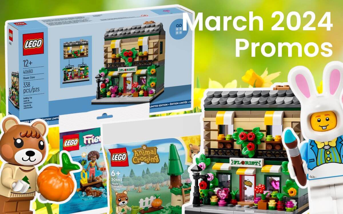 LEGO March & Easter 2024 GWPs: Flower Store, Animal Crossing & Friends Polybag