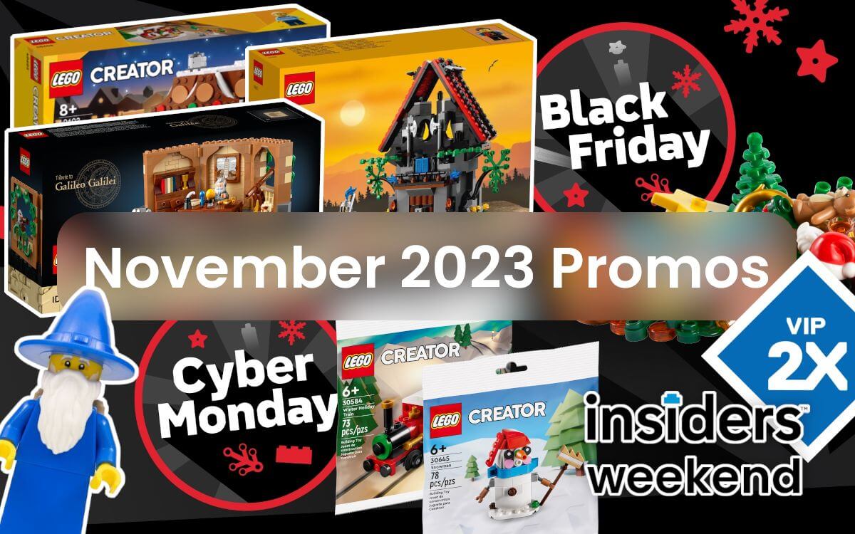 LEGO November 2023 Insider Weekend & Black Friday Promos & GWPs