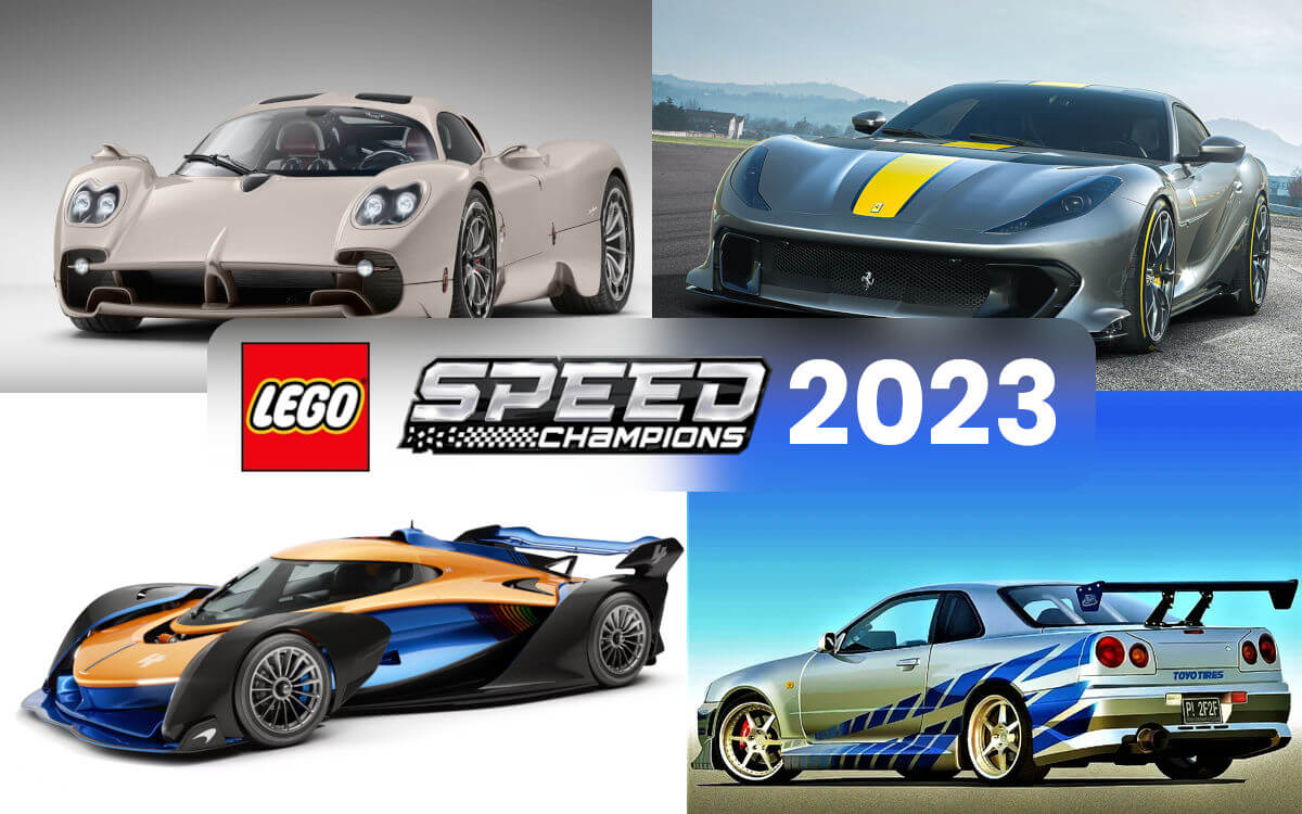 LEGO Speed Champions 2023 Pagani Utopia & more