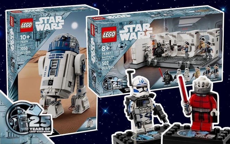 LEGO Star Wars 25th Anniversary 75379 R2-D2 & 75387 Boarding the Tantive IV revealed