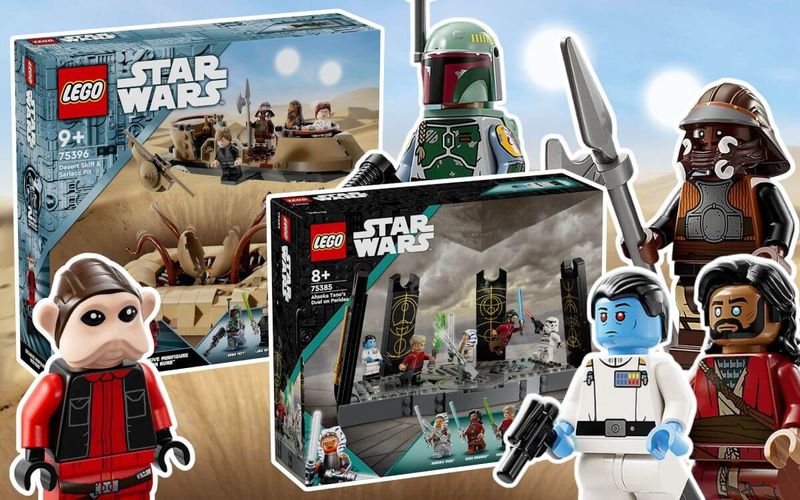 LEGO Star Wars 75385 Ahsoka Tano's Duel on Periea and 75396 Desert Skiff & Sarlacc Pit revealed