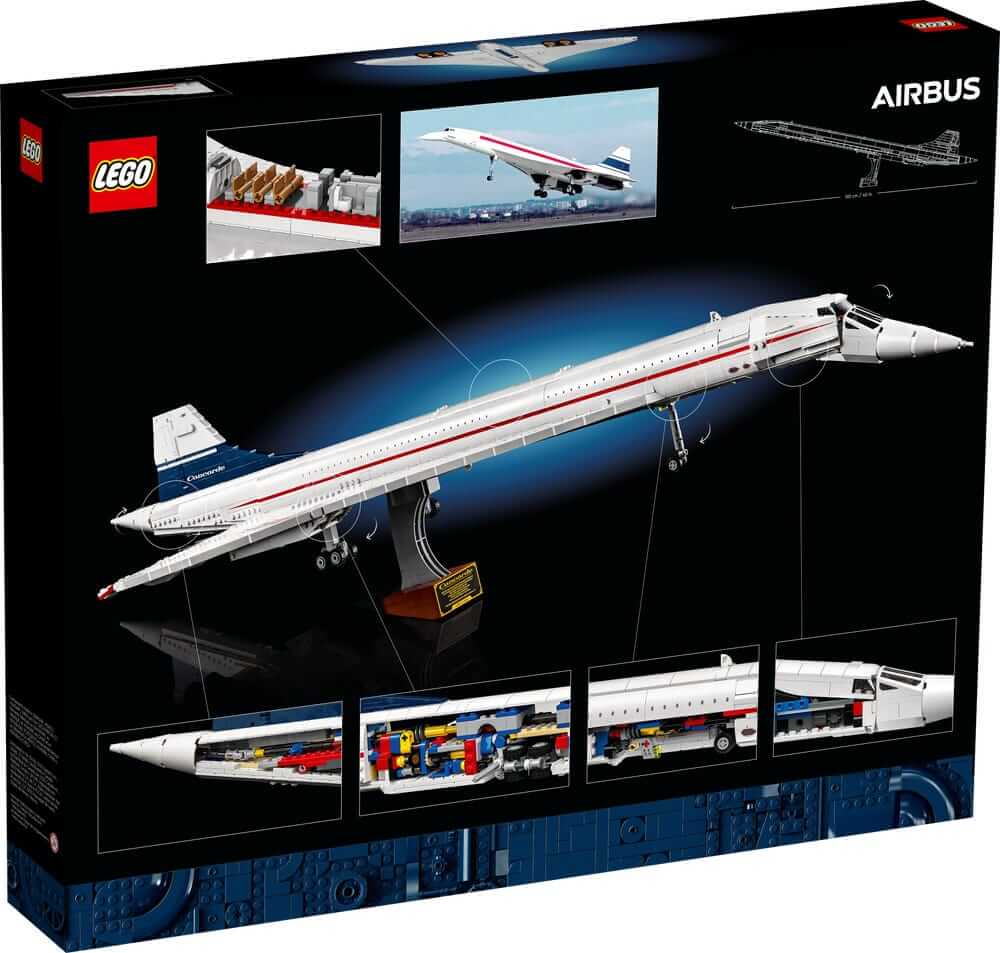 LEGO Icons 10318 Concorde box back