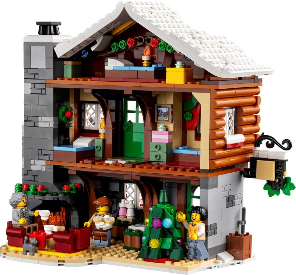 LEGO Icons 10325 Alpine Lodge back interior