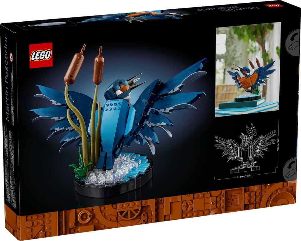 LEGO Icons Fauna Collection 10331 Kingfisher Bird box back