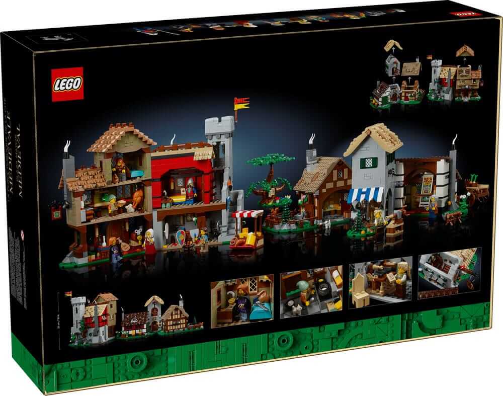 LEGO Icons 10332 Medieval Town Square box back