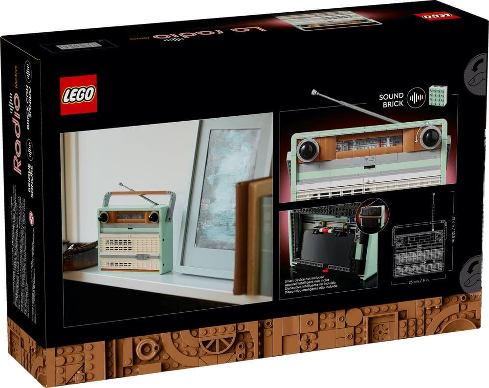 LEGO Icons 10334 Retro Radio box back