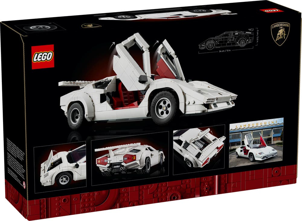 LEGO Icons 10337 Lamborghini Countach 5000 Quattrovalvole box back