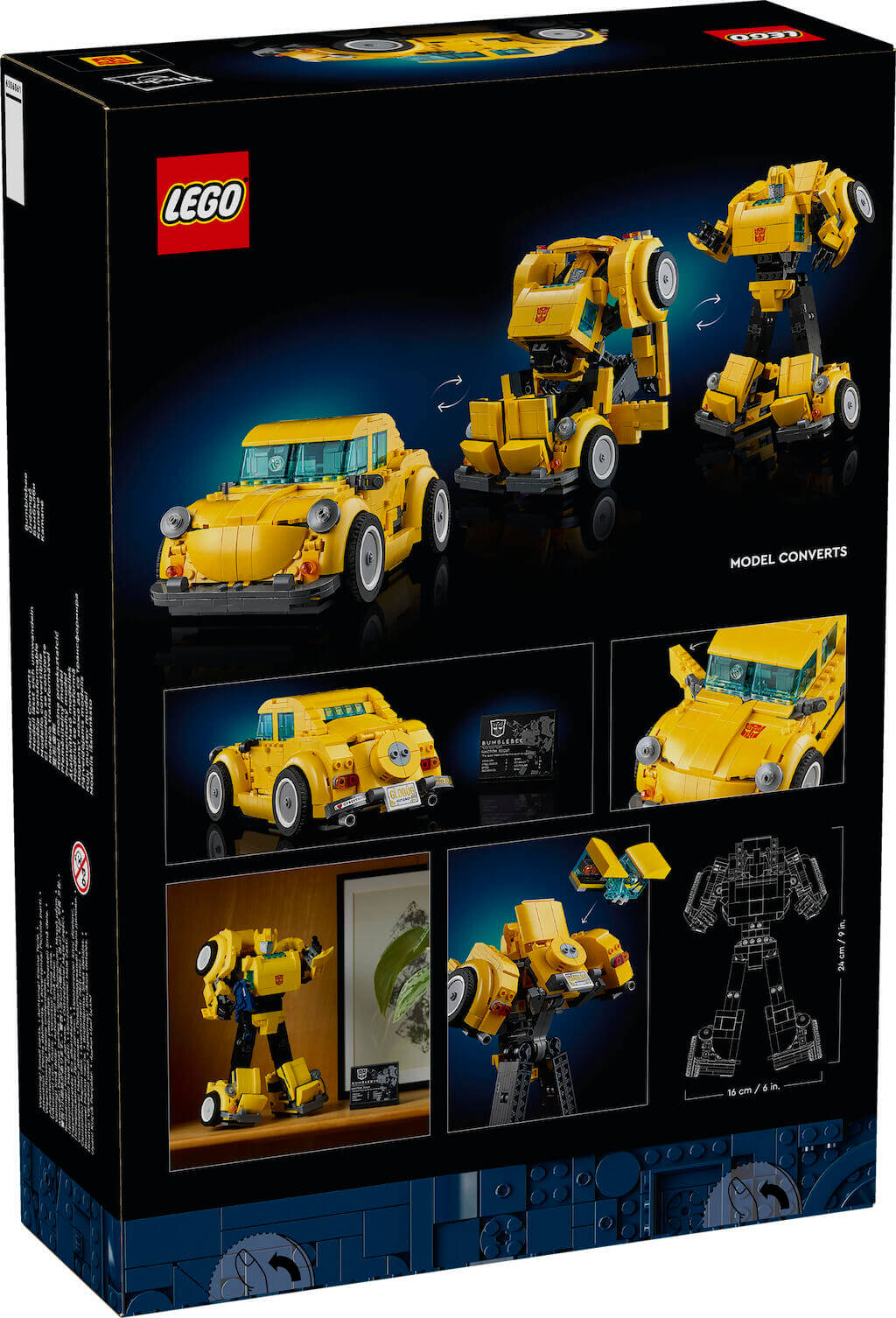 LEGO Icons 10338 Transformers Bumblebee box back