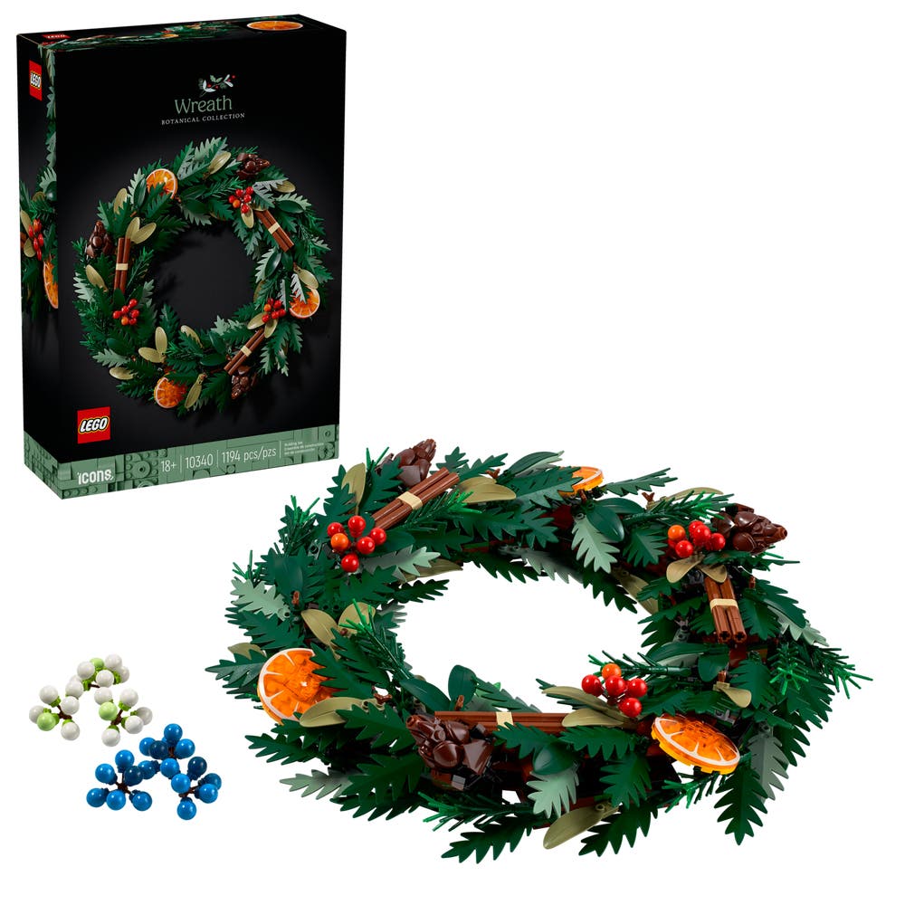 LEGO Icons Botanical Collection 10340 Wreath box front