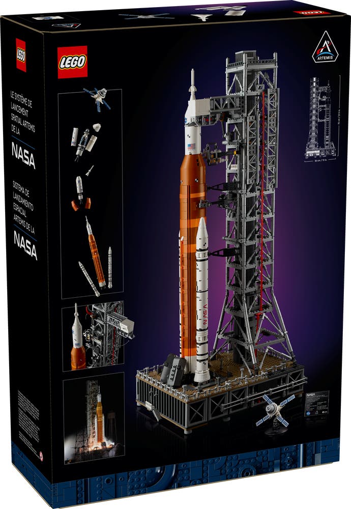 LEGO Icons 10341 NASA Artemis Space Launch System box back