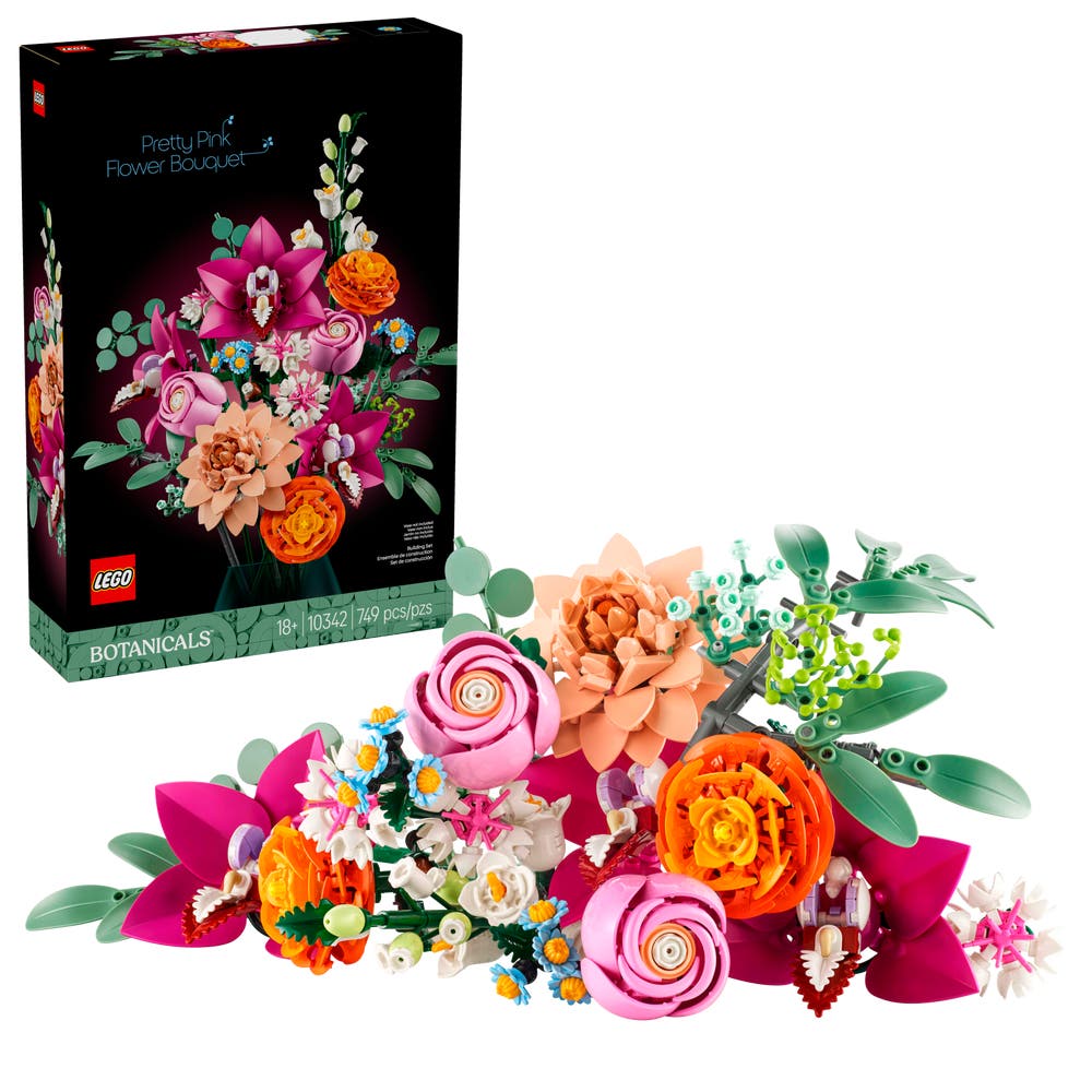 LEGO The Botanical Collection 10342 Pretty Pink Flower Bouquet box front