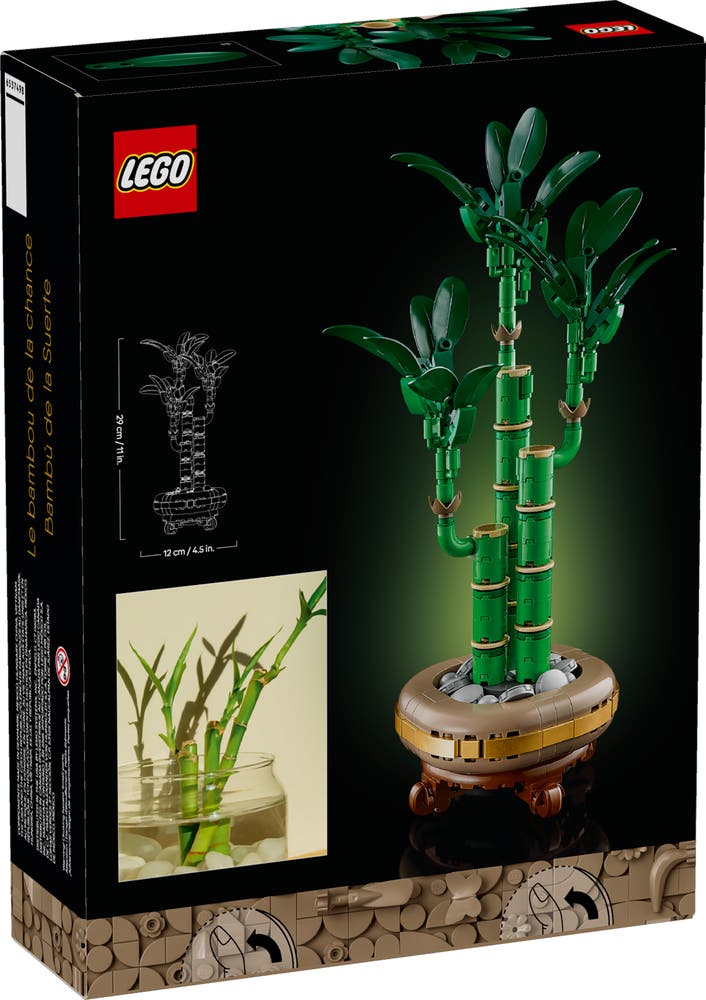 LEGO The Botanical Collection 10344 Lucky Bamboo box back