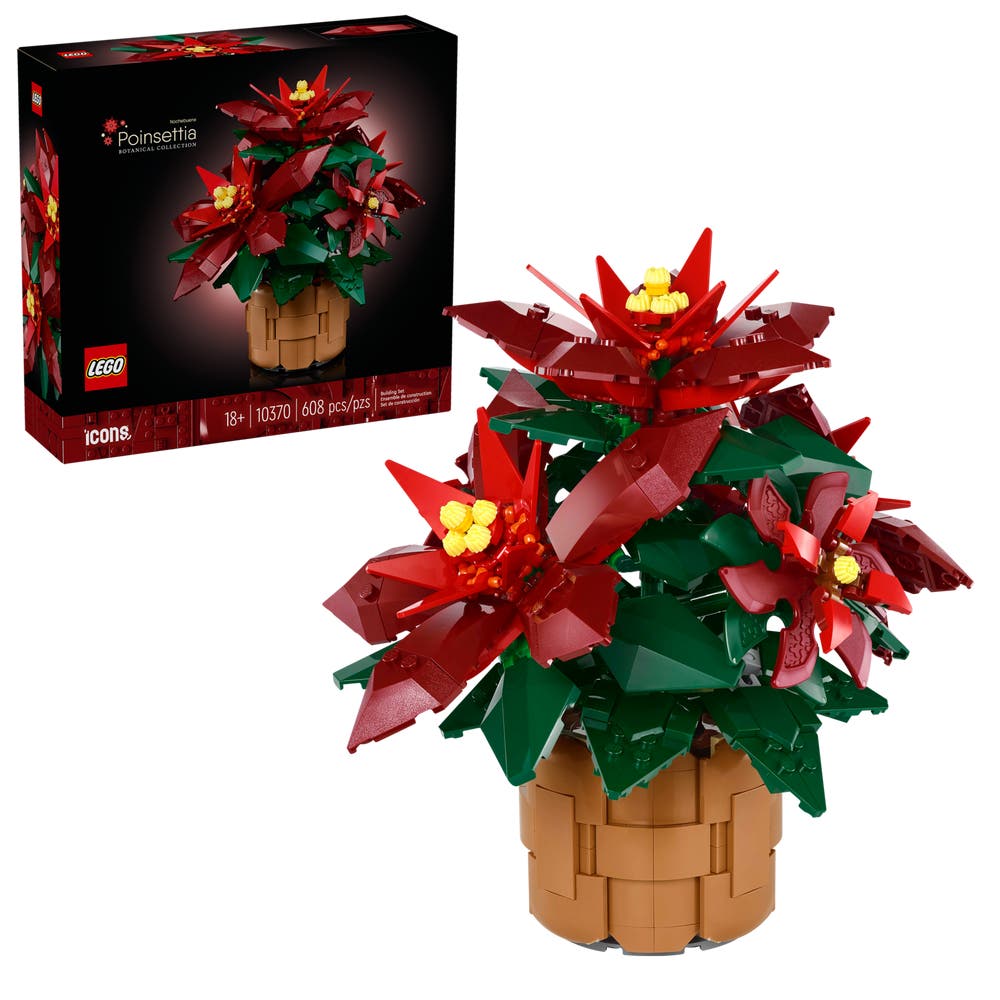 กล่องด้านหน้า LEGO The Botanical Collection 10370 Poinsettia