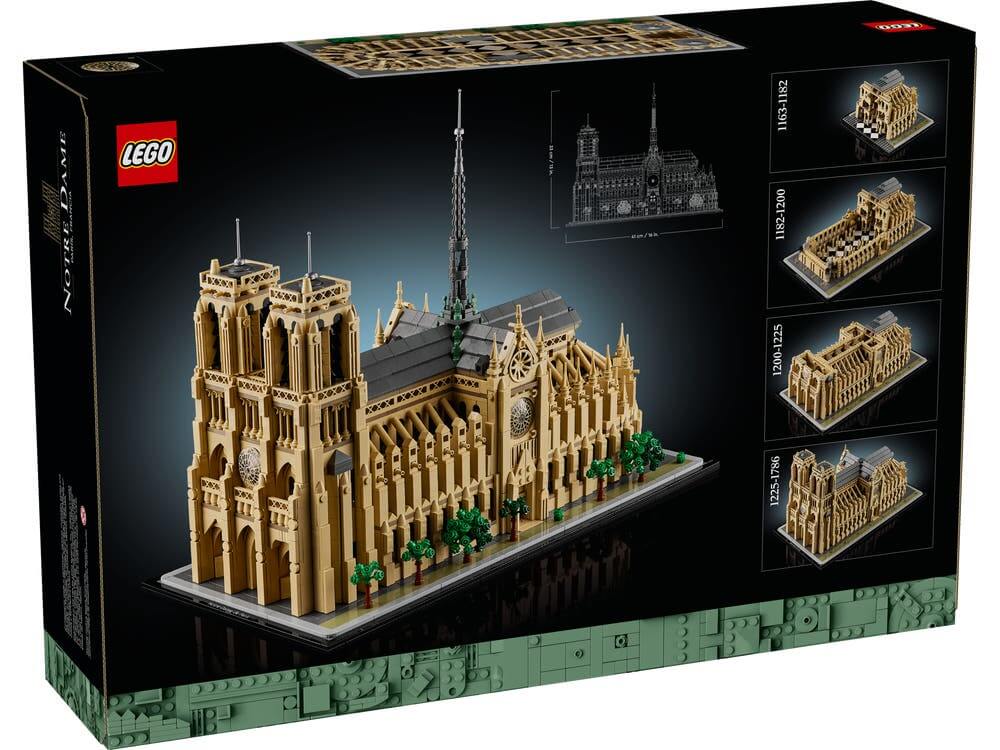 LEGO Architecture 21061 Notre Dame de Paris box back