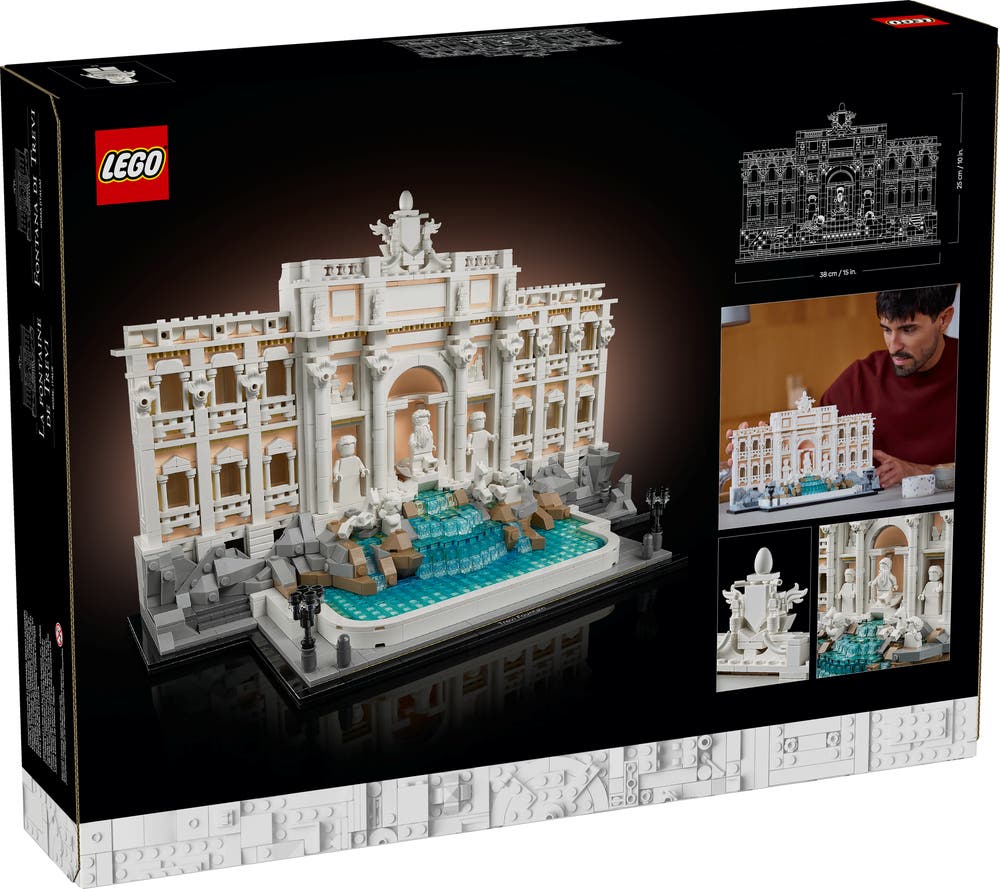 LEGO Architecture 21062 Trevi Fountain box back