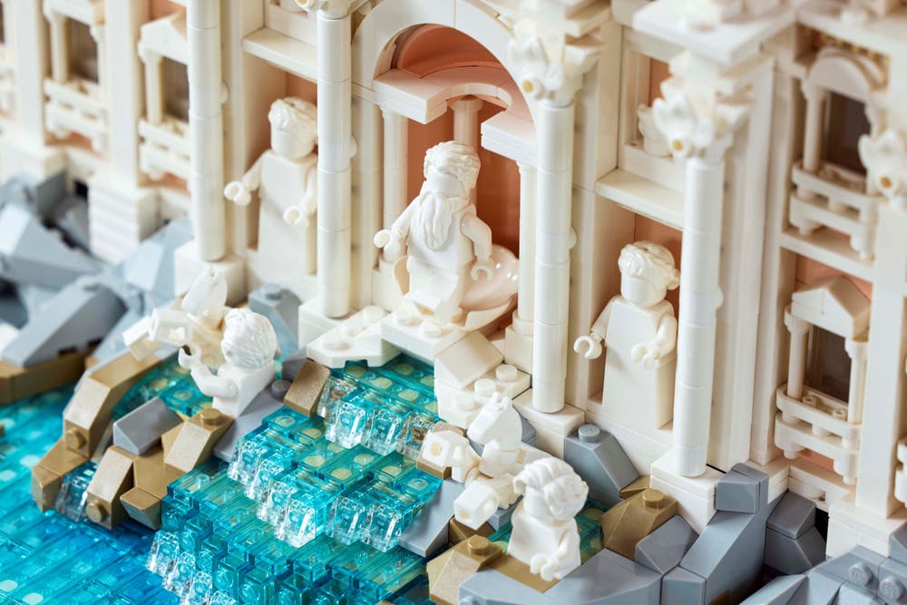 LEGO Architecture 21062 Trevi Fountain box back