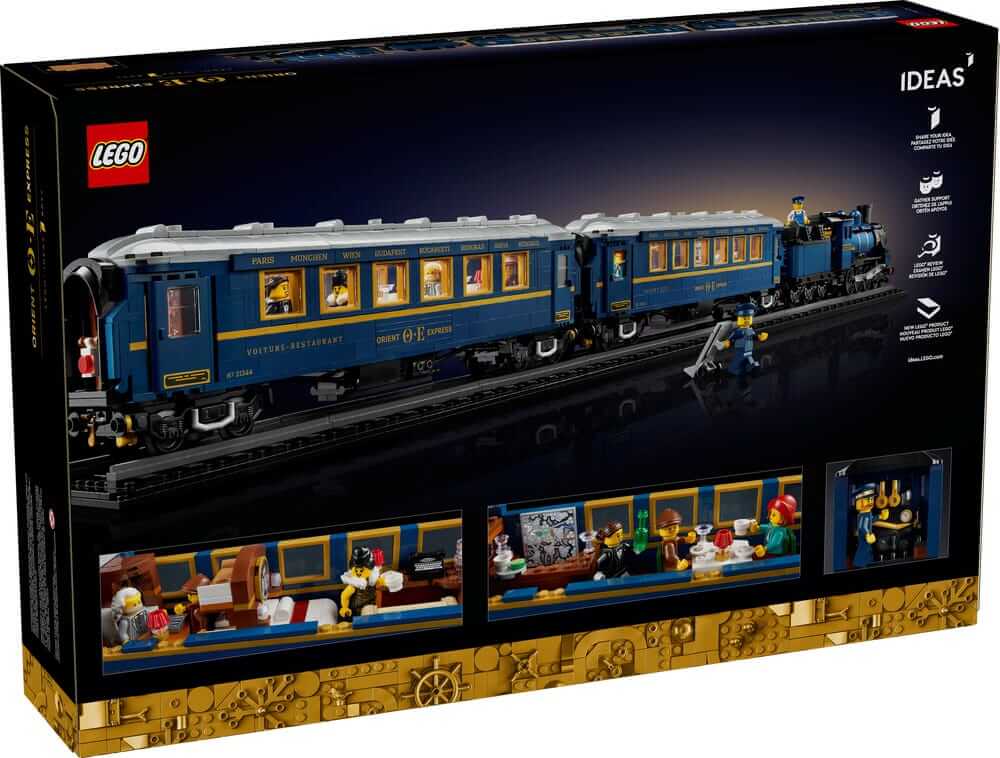 LEGO Ideas 21344 Orient Express box back