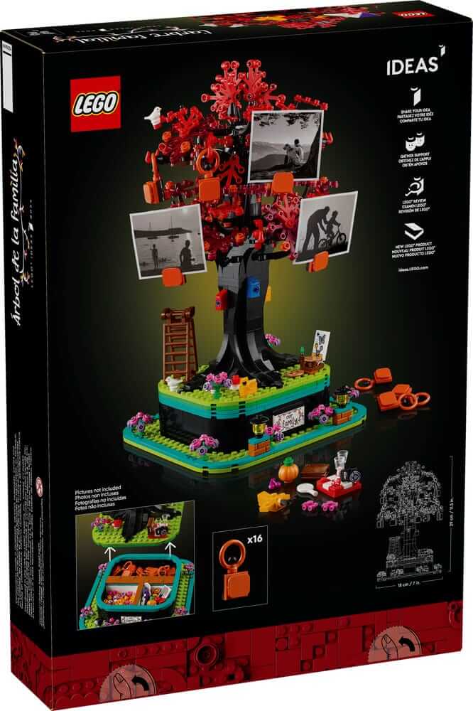 LEGO Ideas 21346 Family Tree box back