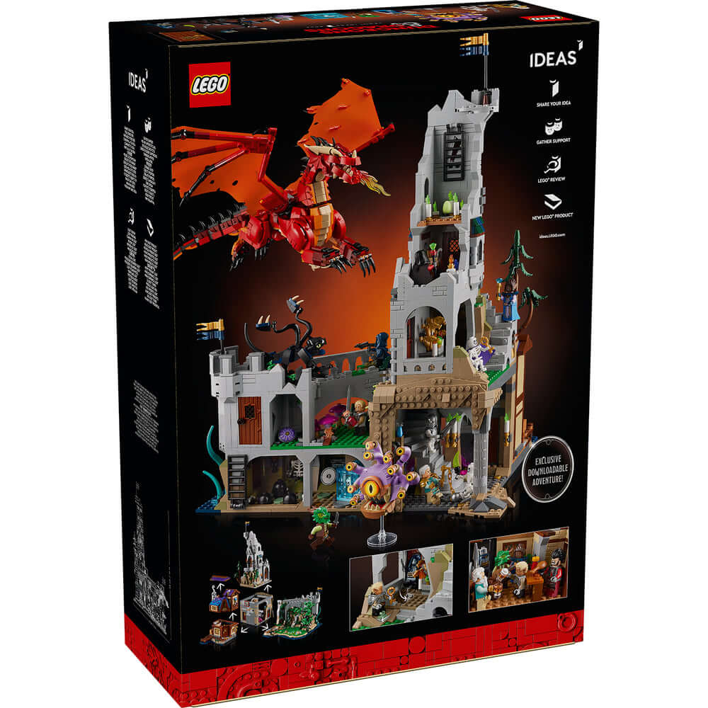 LEGO Ideas 21348 Dungeons & Dragons: Red Dragon's Tale box back