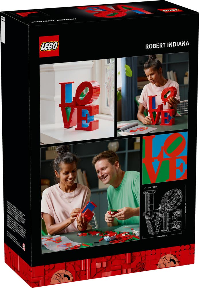 LEGO Art 31214 LOVE box back