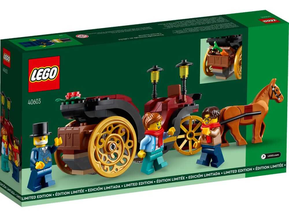 LEGO 40603 Wintertime Carriage Ride box back