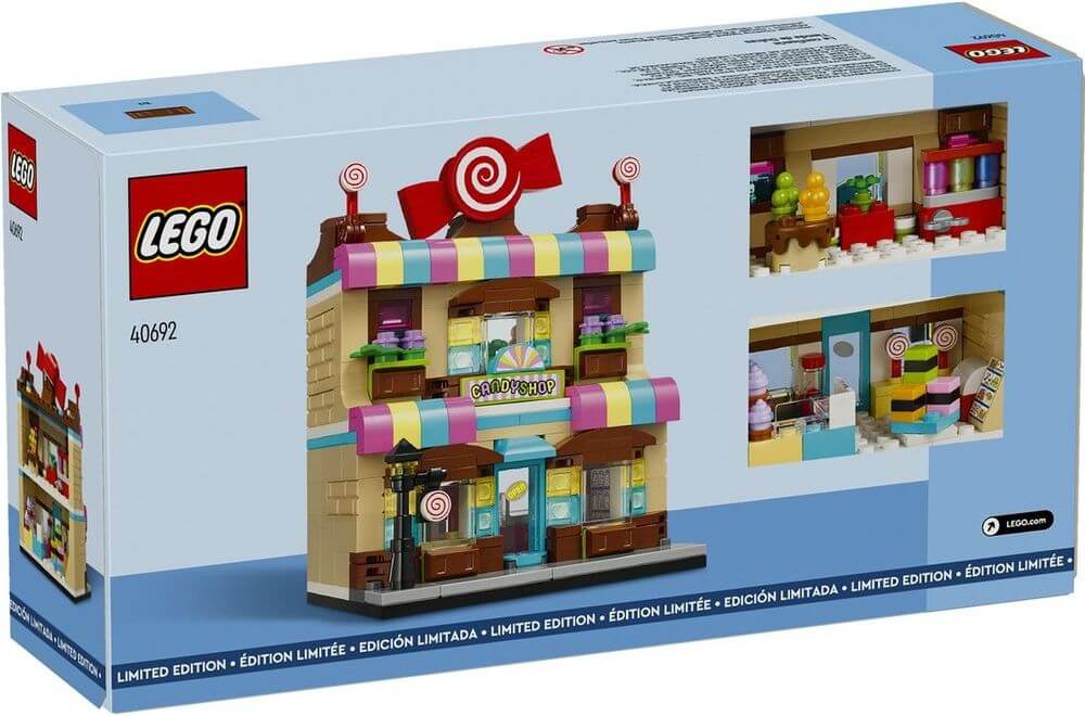 LEGO Shops of the World 40692 Candy Store GWP box back