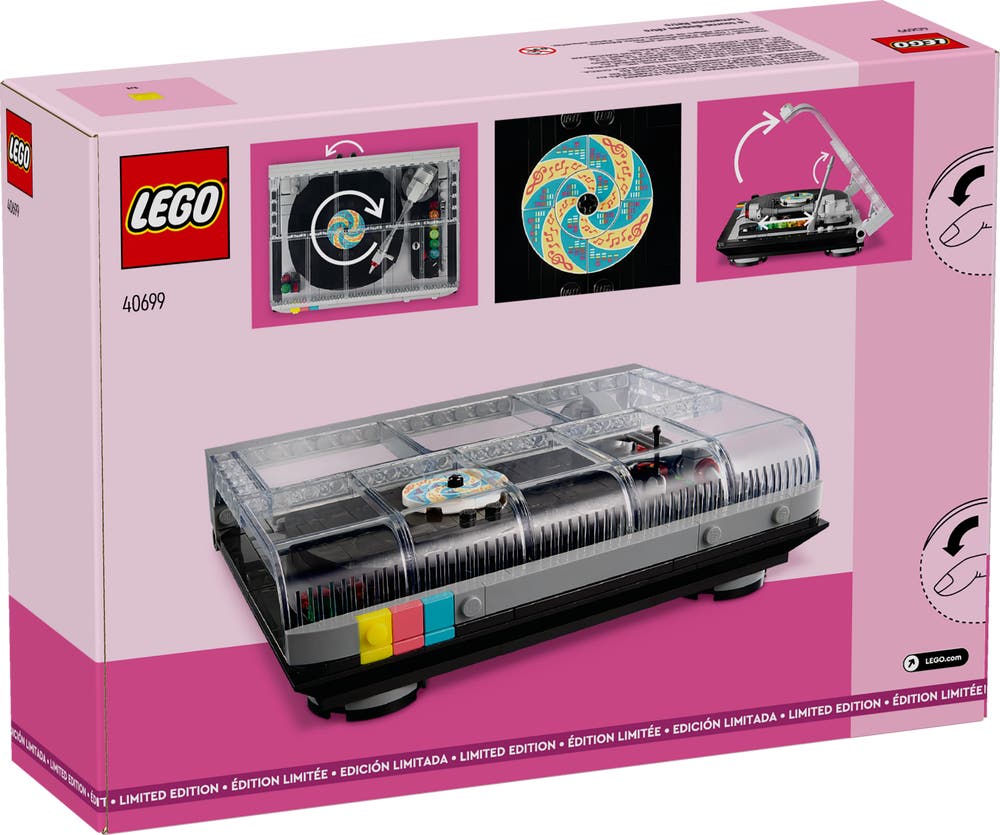 LEGO 40699 Retro Record Player GWP box back